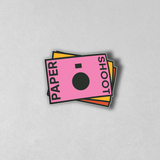 Paper Shoot Camera Stickers (Pack of 3)